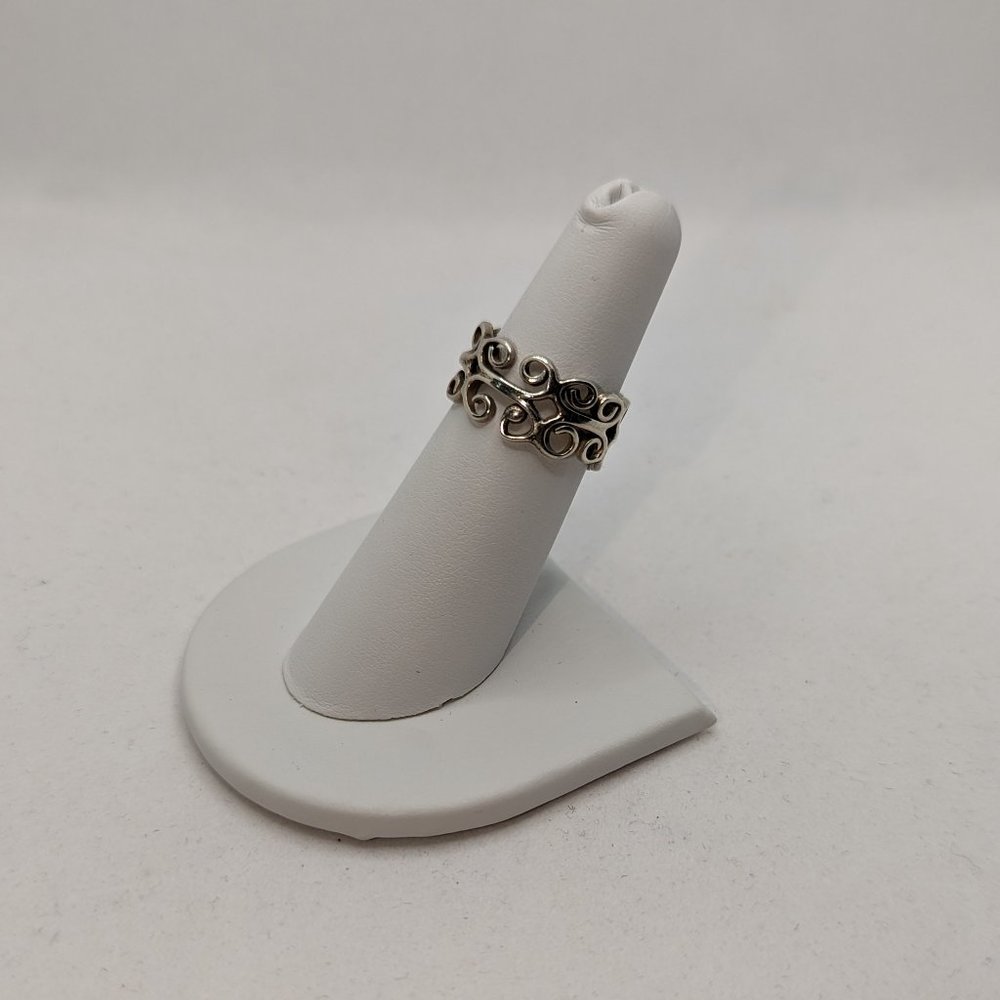 Sterling Silver Filigree Swirls Ring